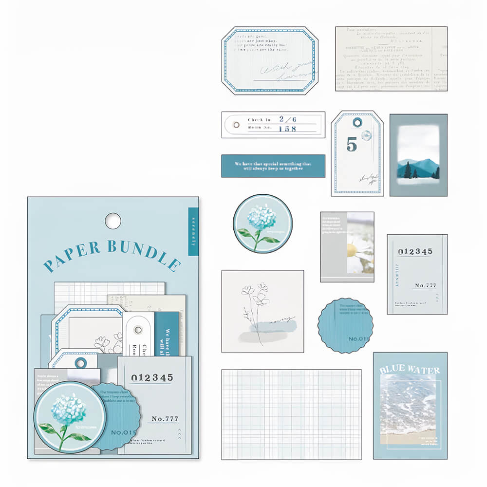 samolepky mind wave kolekce paper bundle - mint 2